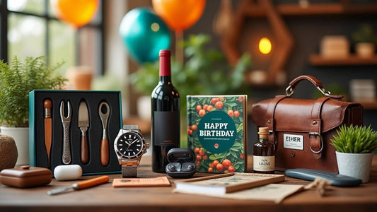 Découvrez 50 idées originales de cadeaux d'anniversaire pour papa en 2025 : des suggestions uniques et adaptées à tous les budgets pour faire plaisir à votre père et marquer cette journée spéciale !