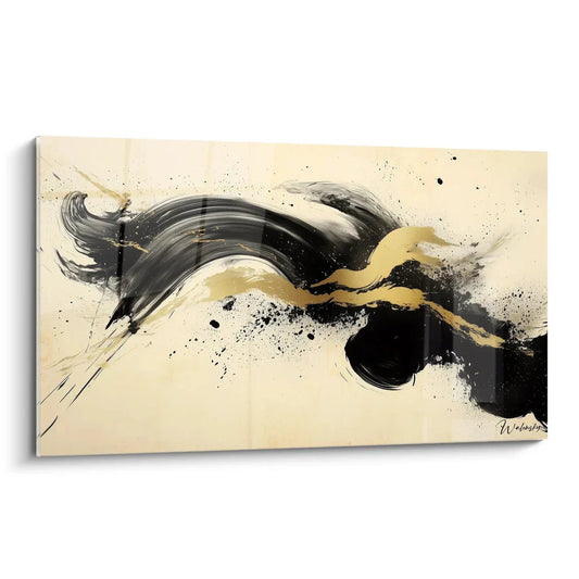 Déco-scandinave-le-bois-naturel-sublimé-par-des-tableaux-minimalistes Charme-bois