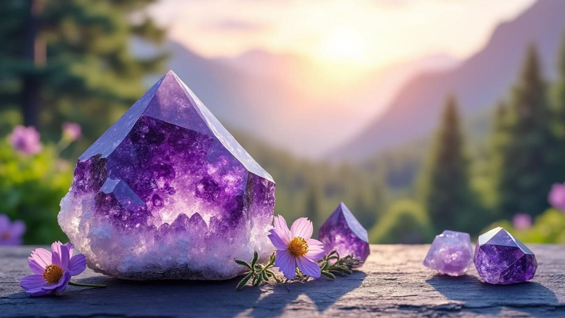 Découvrez tout sur l'améthyste : ses origines fascinantes, ses vertus en lithothérapie et la signification de cette pierre précieuse. Un guide complet pour mieux comprendre et utiliser l'améthyste au quotidien.