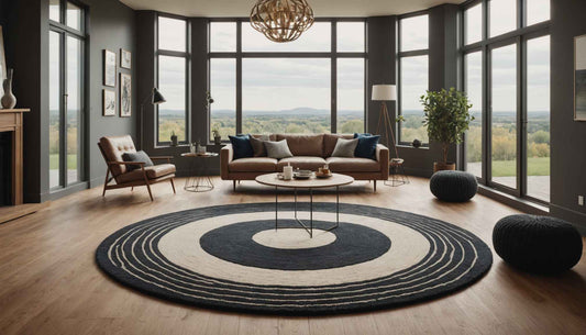 Tapis Forme Originale - Rond, Ovale, Nuage & Géométrique Charme-bois