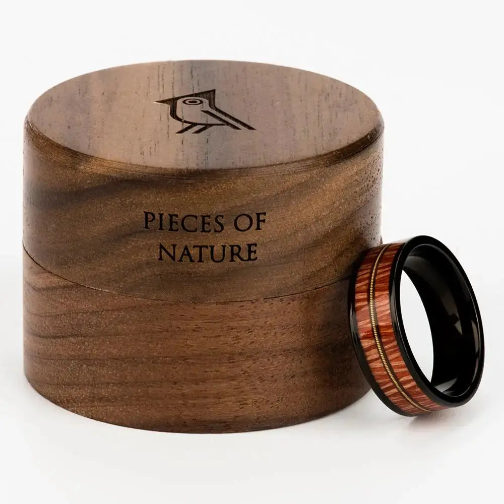 Bague en Bois - Earth - Charme-bois