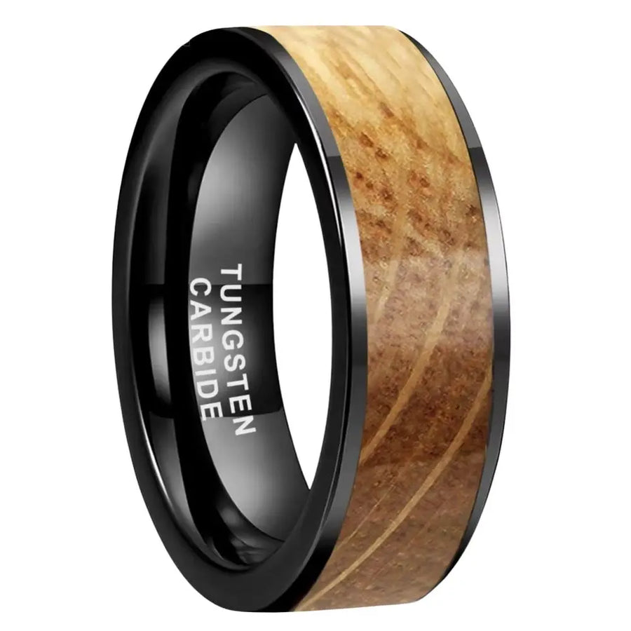 Bague en Bois Sylvara Noire Charme Bois