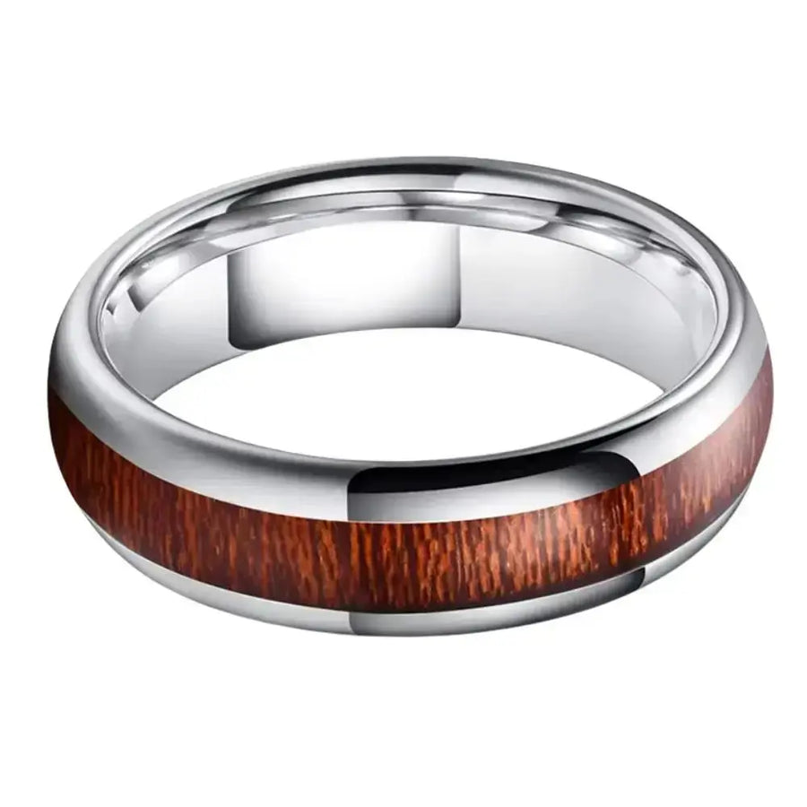 Bague en Bois Écorce Charme Bois