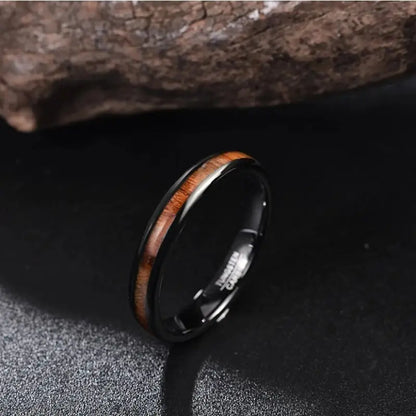 Bague en Bois Femme Sylvara Noire Charme Bois