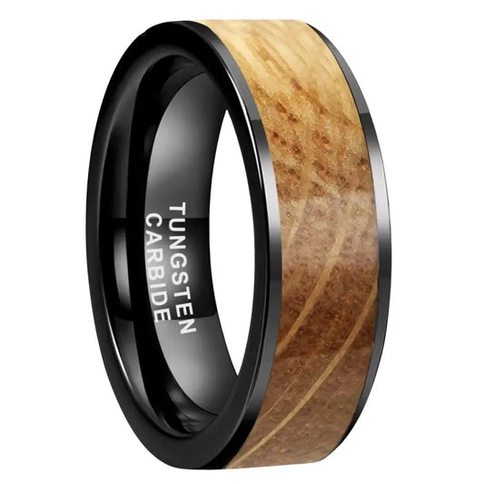 Bague en Bois Femme Sylvara Noire Charme Bois