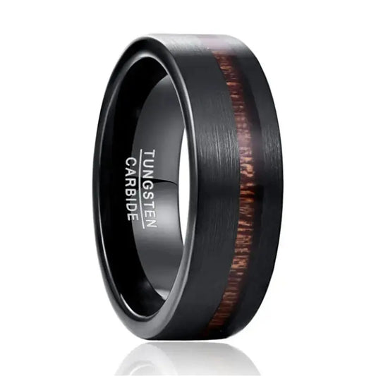 Bague en Bois Homme Sylvara Noire Charme Bois