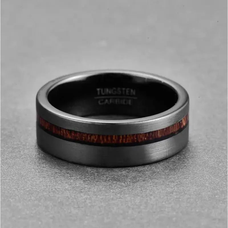 Bague en Bois Homme Sylvara Noire Charme Bois