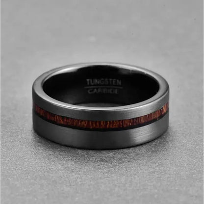 Bague en Bois Homme Sylvara Noire Charme Bois