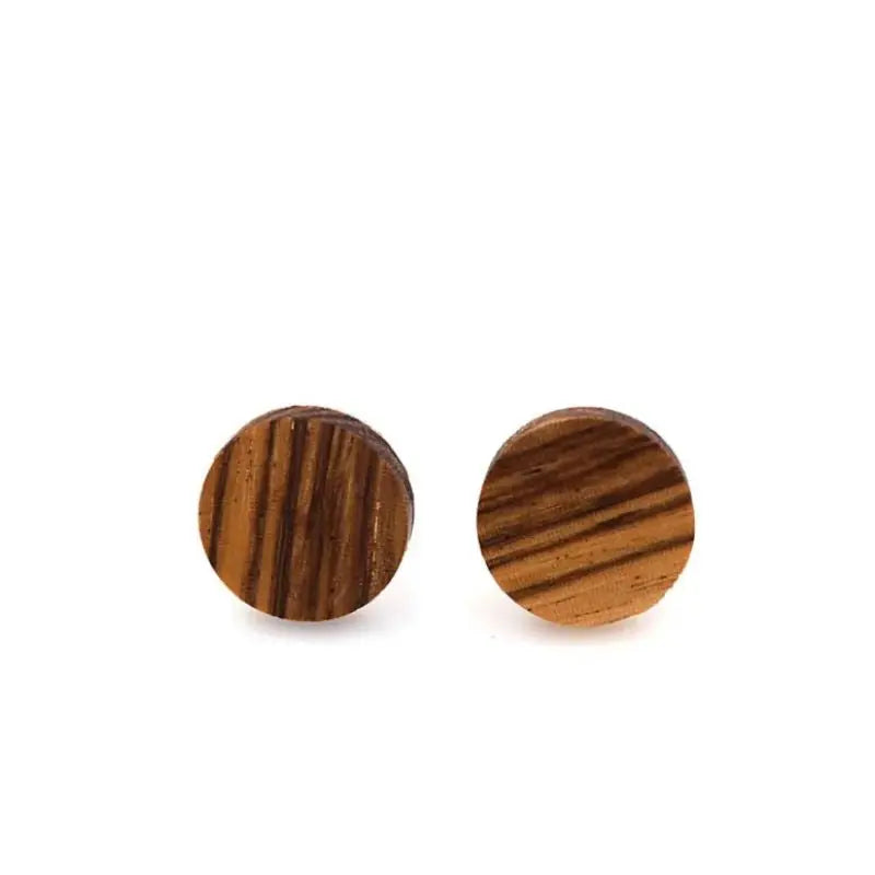 Bouton de Manchette en Bois - Zebrano Boutique Charme Bois