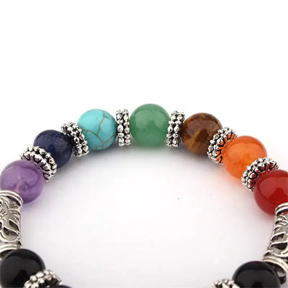 Bracelet en Pierre Naturelle 7 Chakras D'amour - Charme-bois