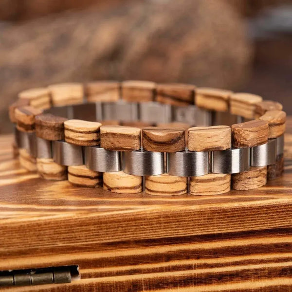 Bracelet en Bois - Pairie Zebrano Boutique Charme Bois