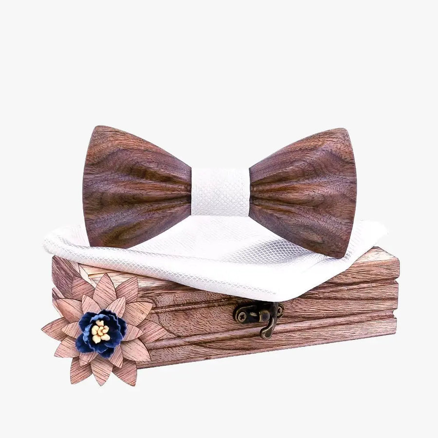 Coffret Noeud Papillon Bois - Chic Sauvage Boutique Charme Bois