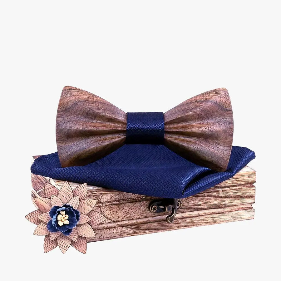Coffret Noeud Papillon Bois - Chic Sauvage Boutique Charme Bois