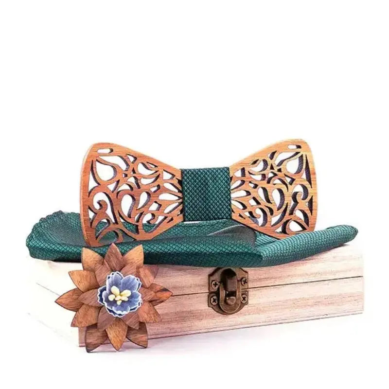 SetProducts Effet Garanti Noeud Papillon Bois Sculpté fait main SetProducts Effet Garanti Noeud Papillon Bois Sculpté fait main