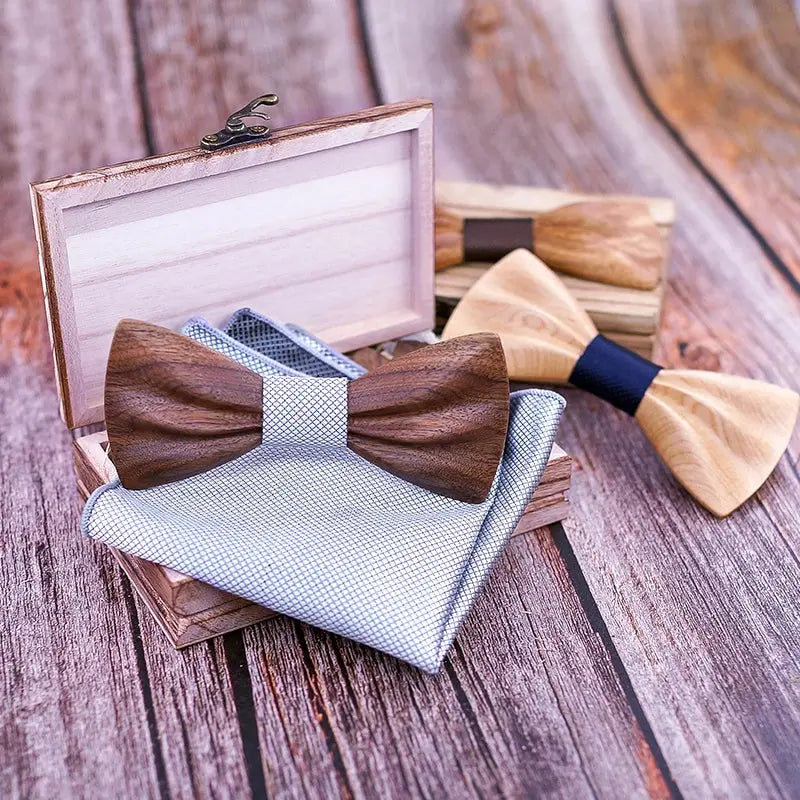 2019 Wood Wooden Bow Tie camisas mujer Floral Bowtie modis gravata tie ties for men cravate homme noeud papillon chemise femme Boutique Charme Bois