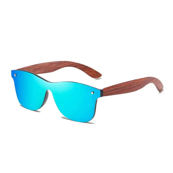 Lunette de Soleil en Bois UV400 - Frontière Charme-bois
