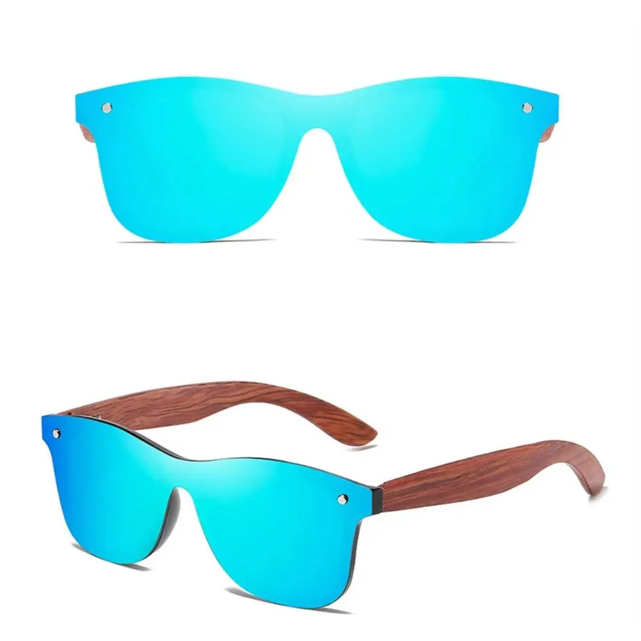 Lunette de Soleil en Bois UV400 - Frontière Charme-bois