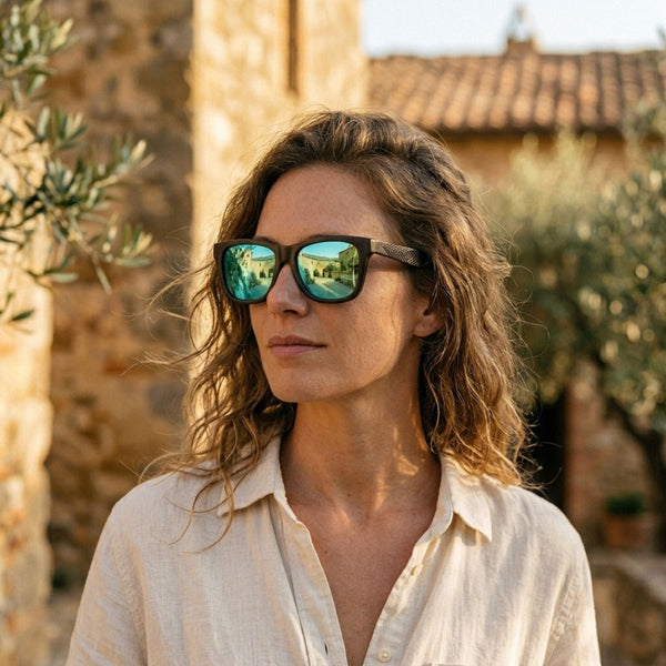 Lunette de Soleil en Bois UV400 - Aube Charme-bois