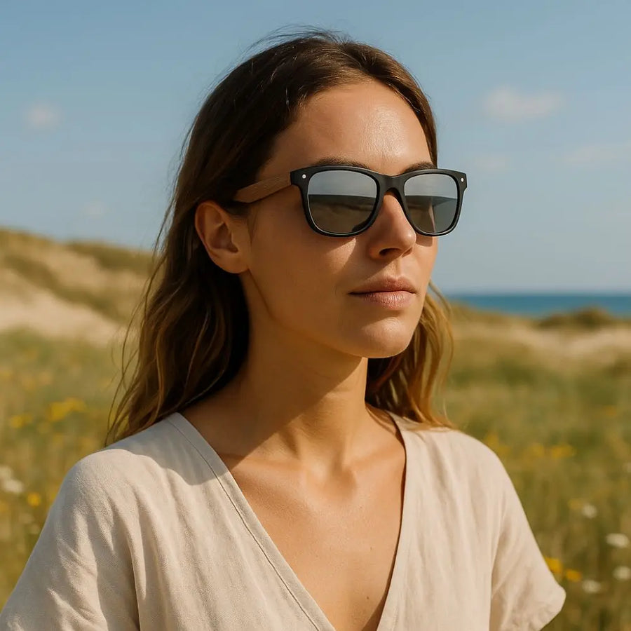 Lunette de Soleil en Bois UV400 - Aventurier Charme-bois