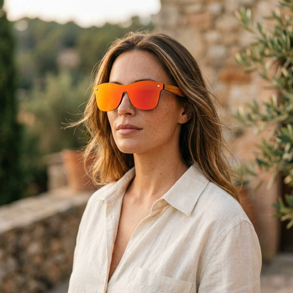 Lunette de Soleil en Bois UV400 - Évasion Charme-bois