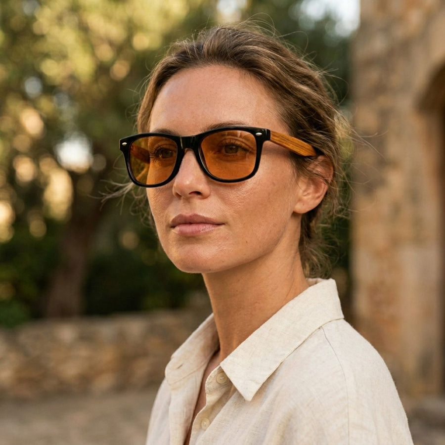 Lunette de Soleil en Bois UV400 - Explorer Charme Bois