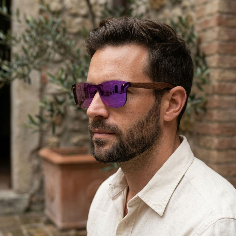 Lunette de Soleil en Bois UV400 - Horizon Charme-bois