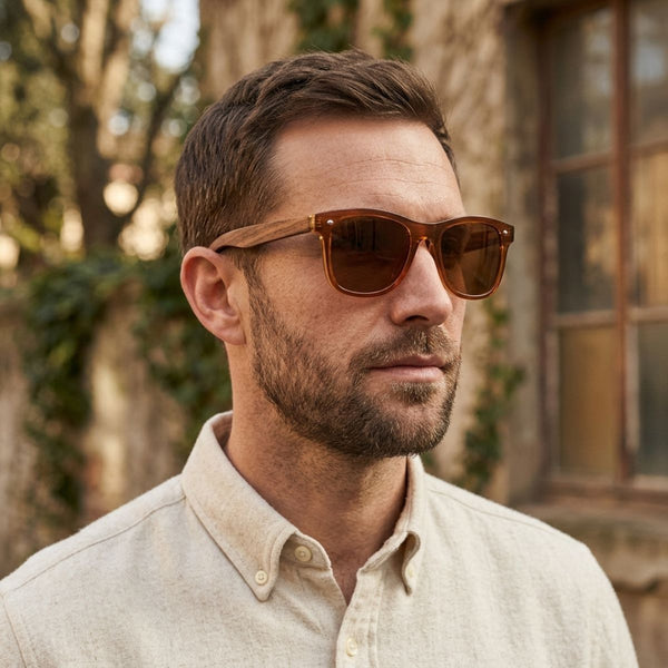Lunette de Soleil en Bois UV400 - Jungle Charme-bois