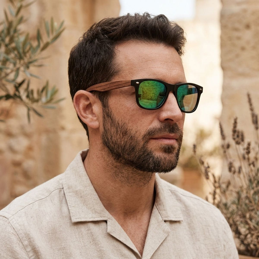 Lunette de Soleil en Bois UV400 - Mirage Charme Bois