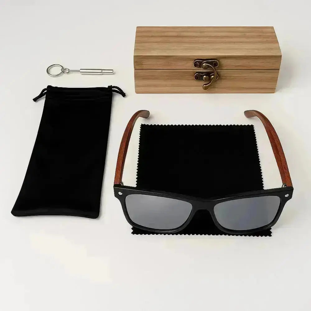 Lunette de Soleil en Bois UV400 - Périple Charme-bois