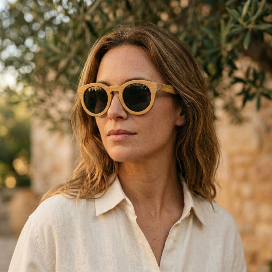 Lunette de Soleil en Bois UV400 - Pionnier Charme-bois