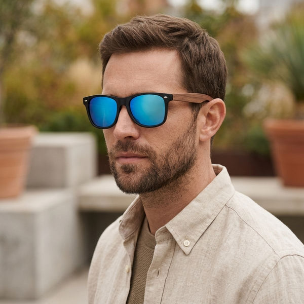 Lunette de Soleil en Bois UV400 - Randonneur Charme Bois