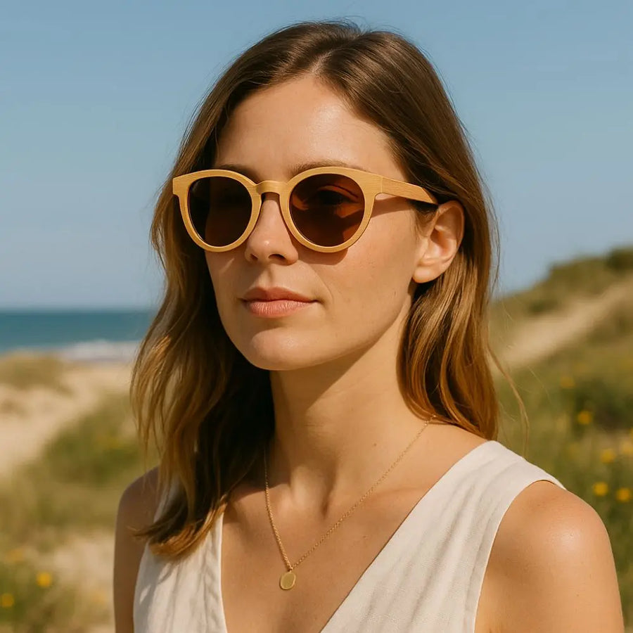 Lunette de Soleil en Bois UV400 - Voyage Charme-bois