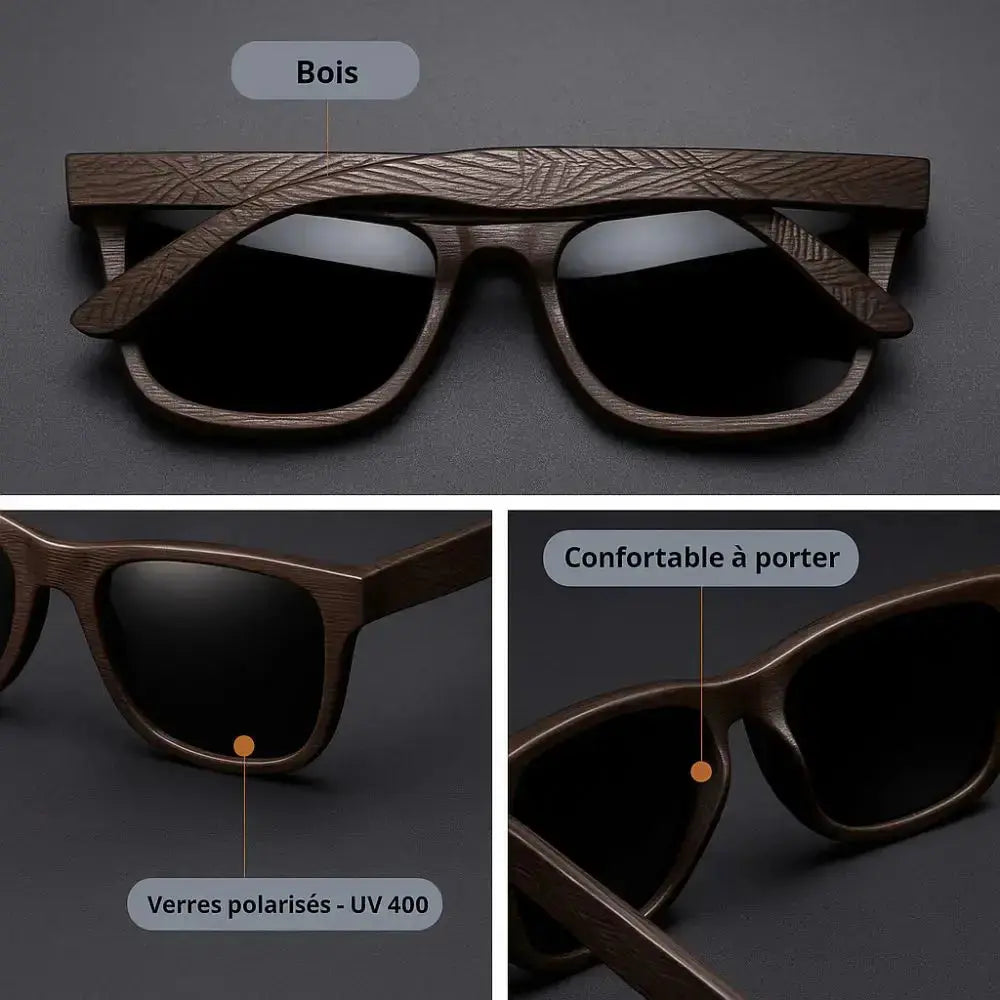 Lunette de Soleil en Bois - Paradis Charme-bois