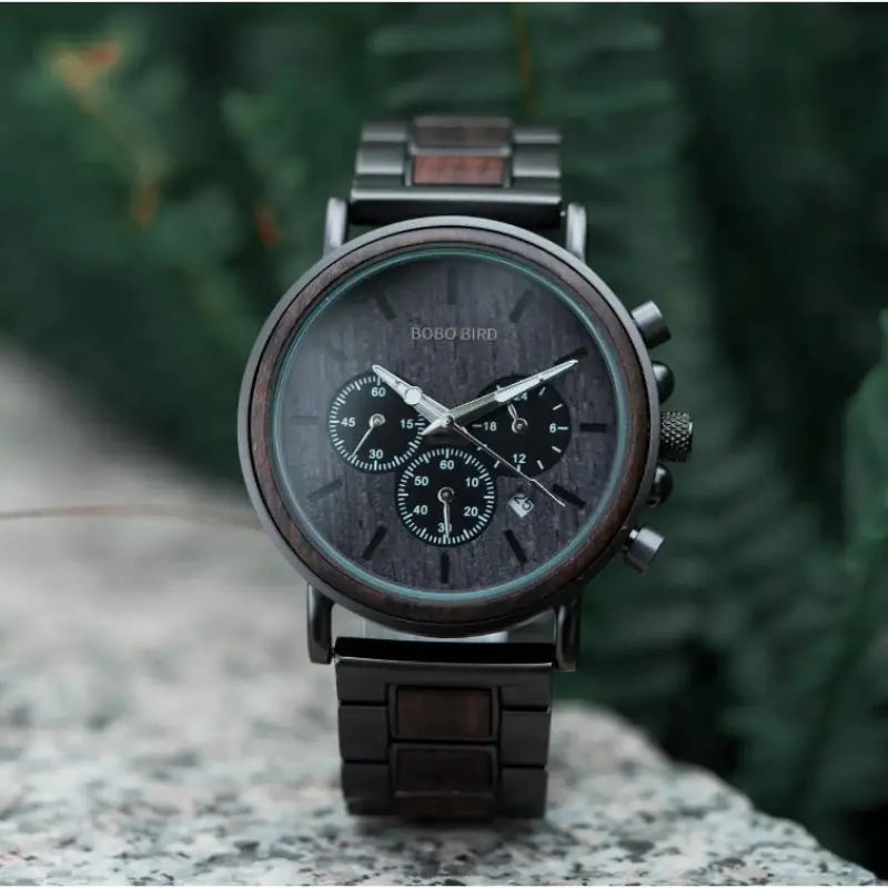 Montre en Bois Chronographe - Abysse Charme-bois