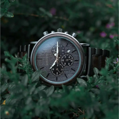 Montre en Bois Chronographe - Abysse Charme-bois