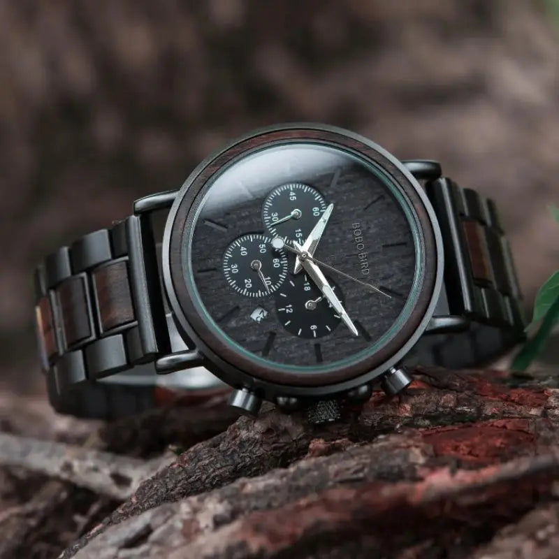 Montre en Bois Chronographe - Abysse Charme-bois