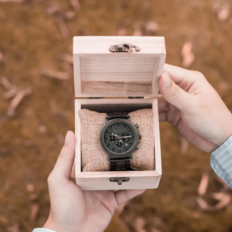 Montre en Bois Chronographe - Abysse Charme-bois