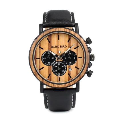 Montre en Bois Chronographe - Savane Charme-bois