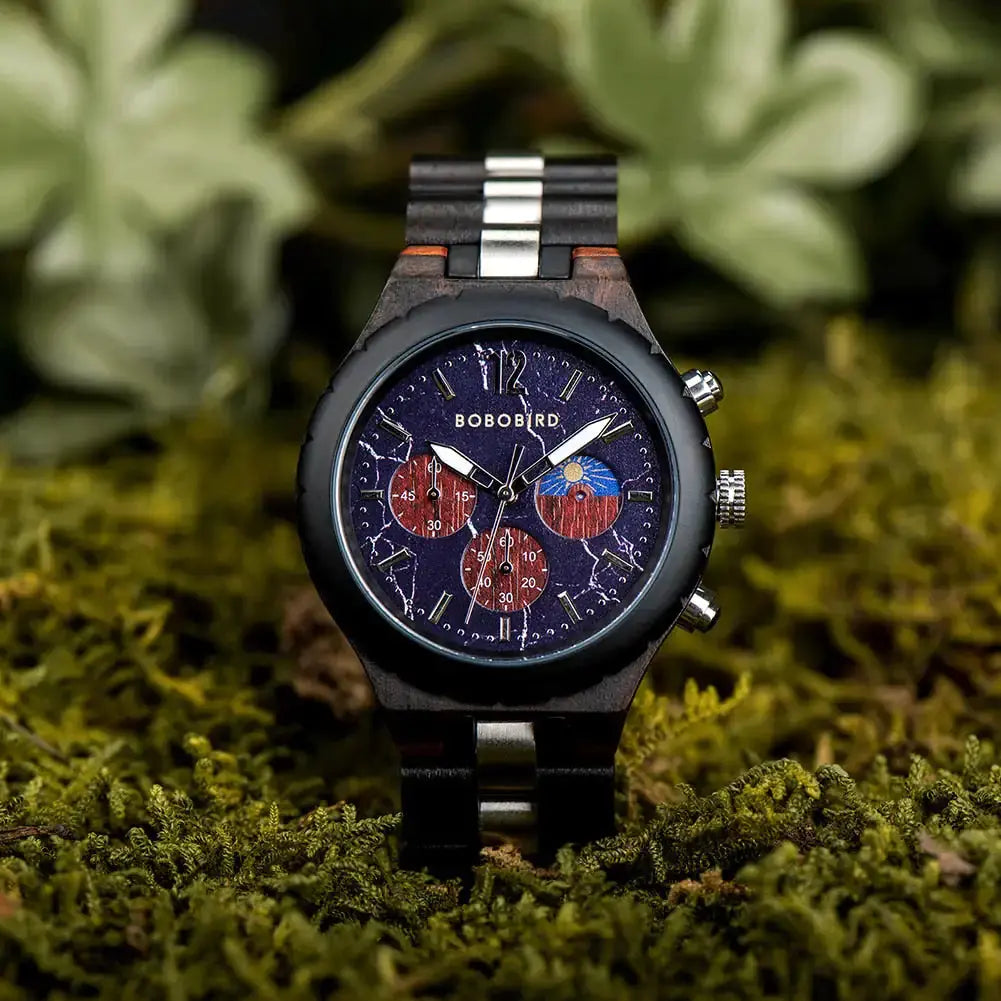 Montre en Bois Chronographe - Tsunami Charme-bois