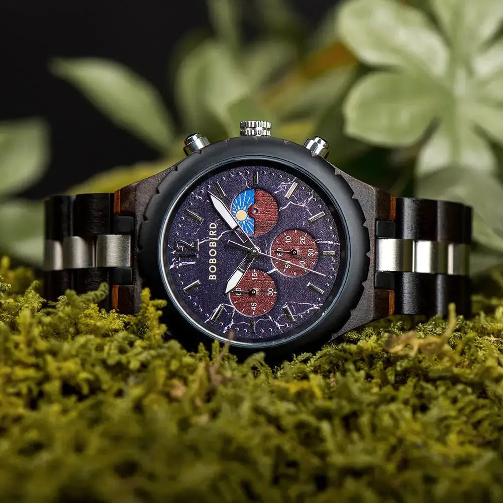 Montre en Bois Chronographe - Tsunami Charme-bois