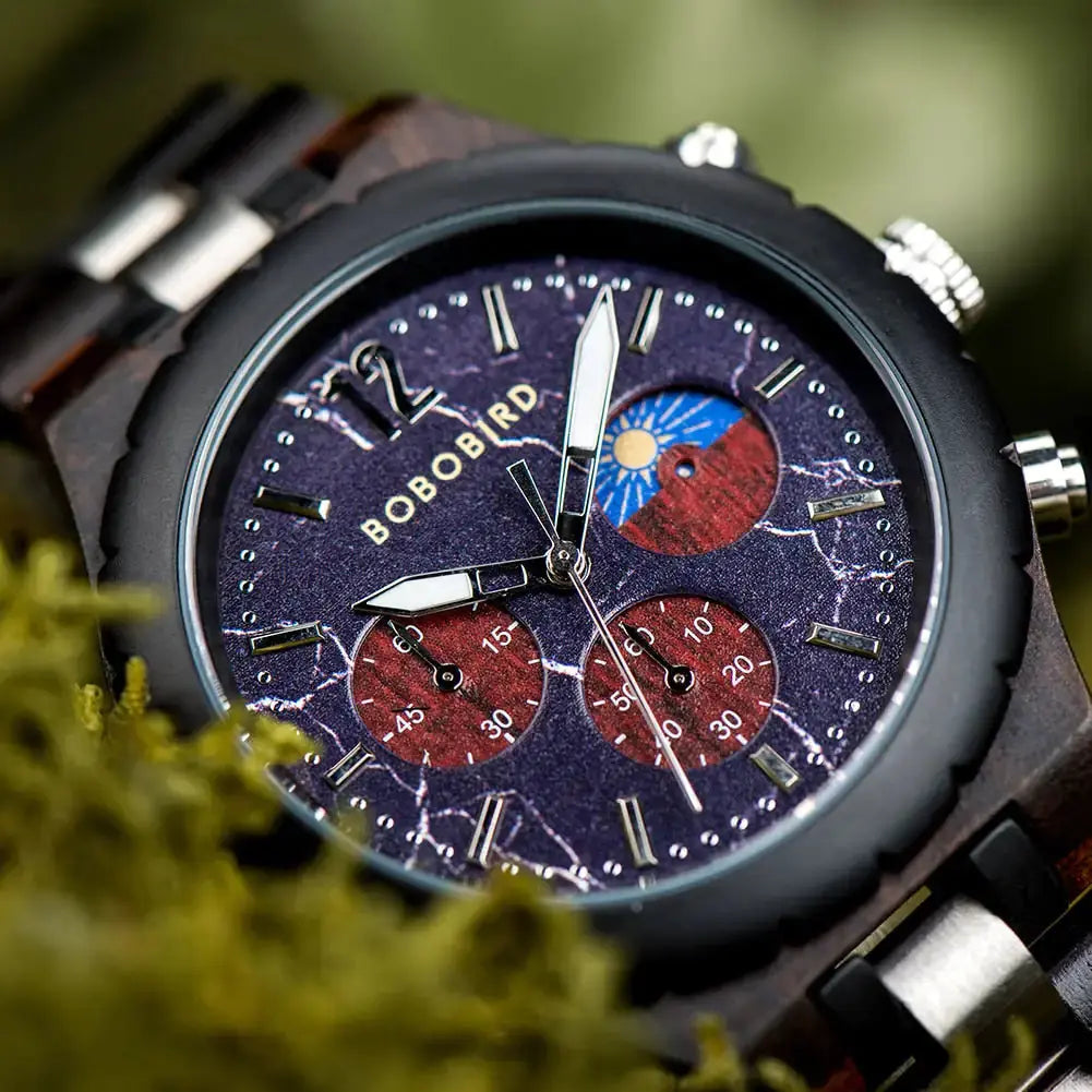 Montre en Bois Chronographe - Tsunami Charme-bois