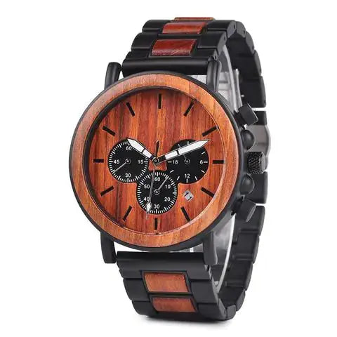 Montre en bois chronographe - Comète Charme-bois