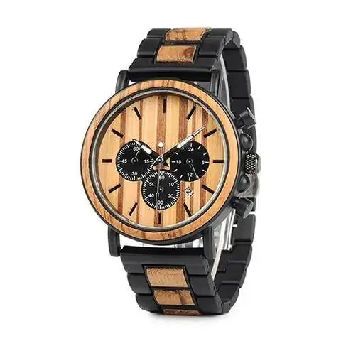 Montre en bois chronographe - Solstice Charme-bois