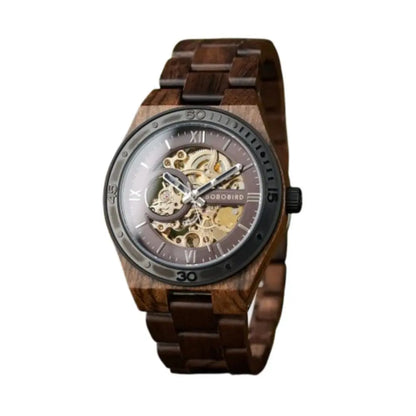 Montre en Bois Automatique - Ciel Crépusculaire Charme Bois