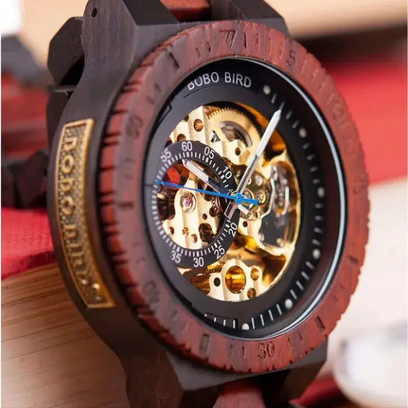 Montre en Bois Automatique - Cimes Charme Bois