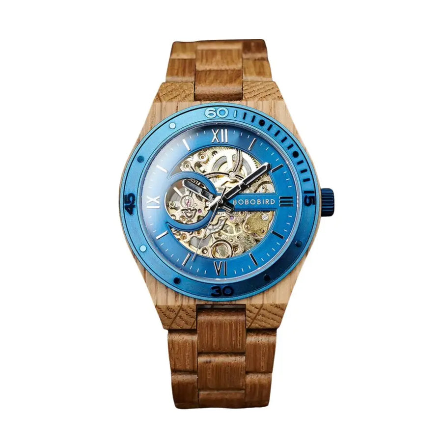 Montre en Bois Automatique - Équilibre Forestier Charme Bois