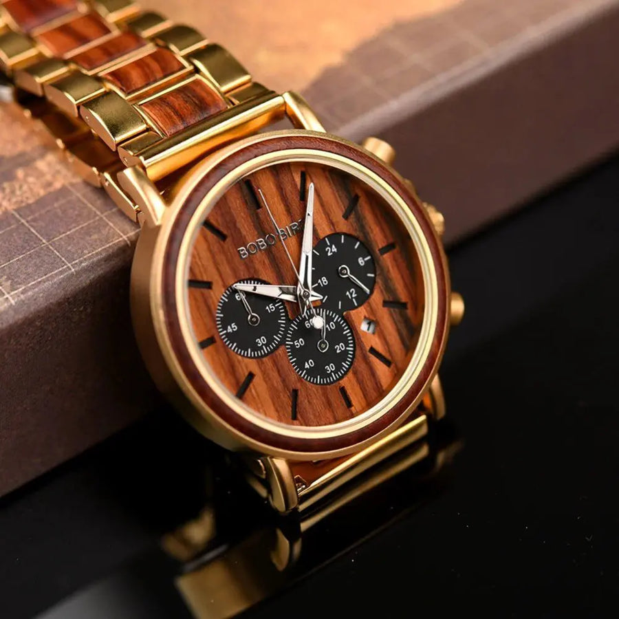 Montre en Bois Chronographe - Astéroïde Charme-bois