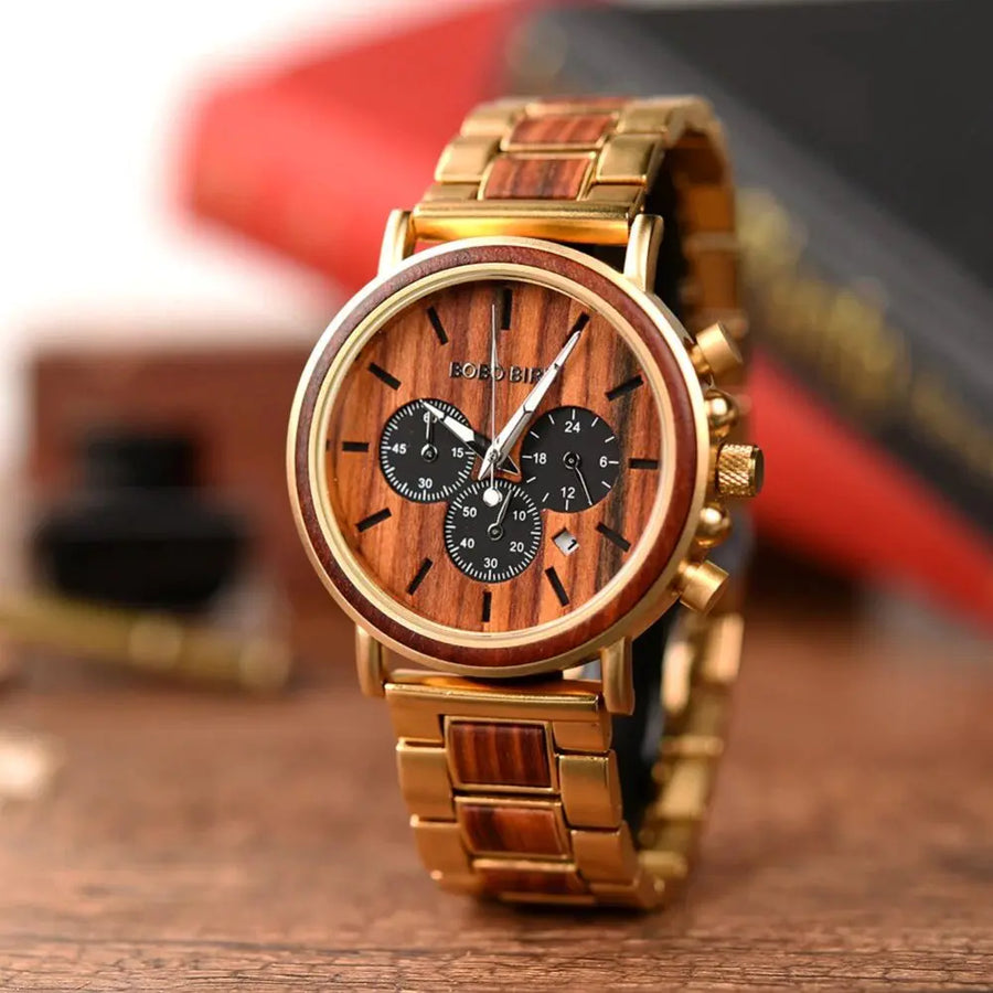 Montre en Bois Chronographe - Astéroïde Charme-bois