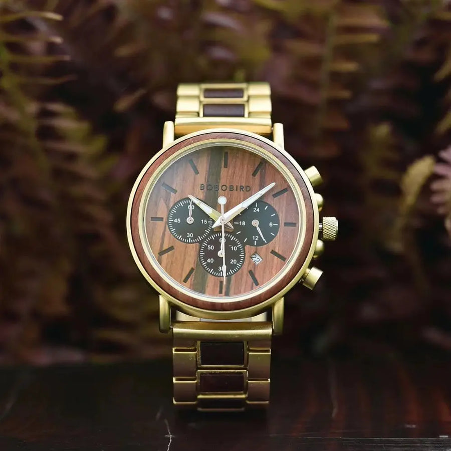 Montre en Bois Chronographe - Astéroïde Charme-bois
