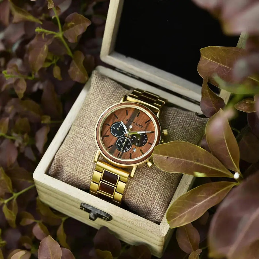 Montre en Bois Chronographe - Astéroïde Charme-bois